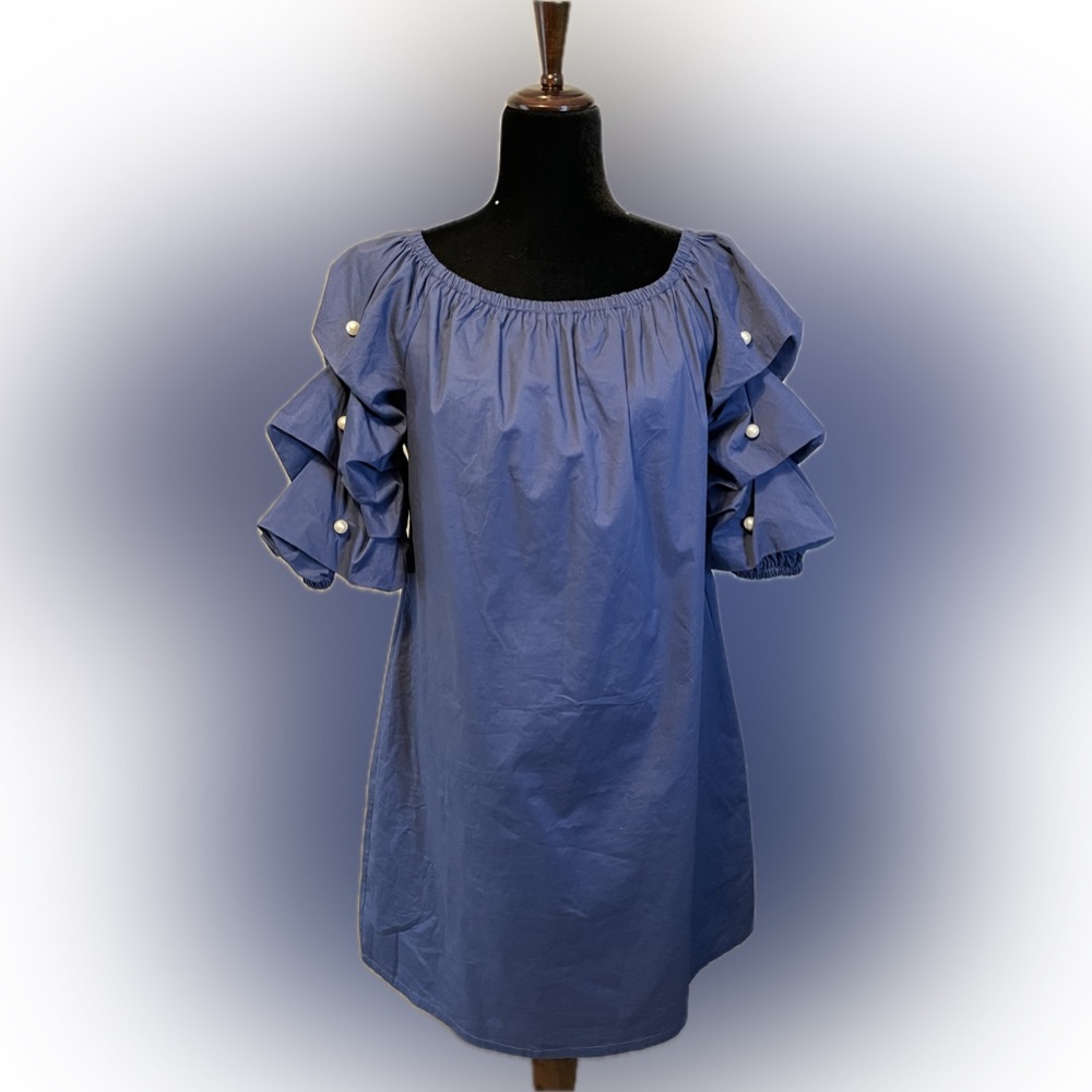 Sam and Jess Off-the-Shoulder Shift Dress size L